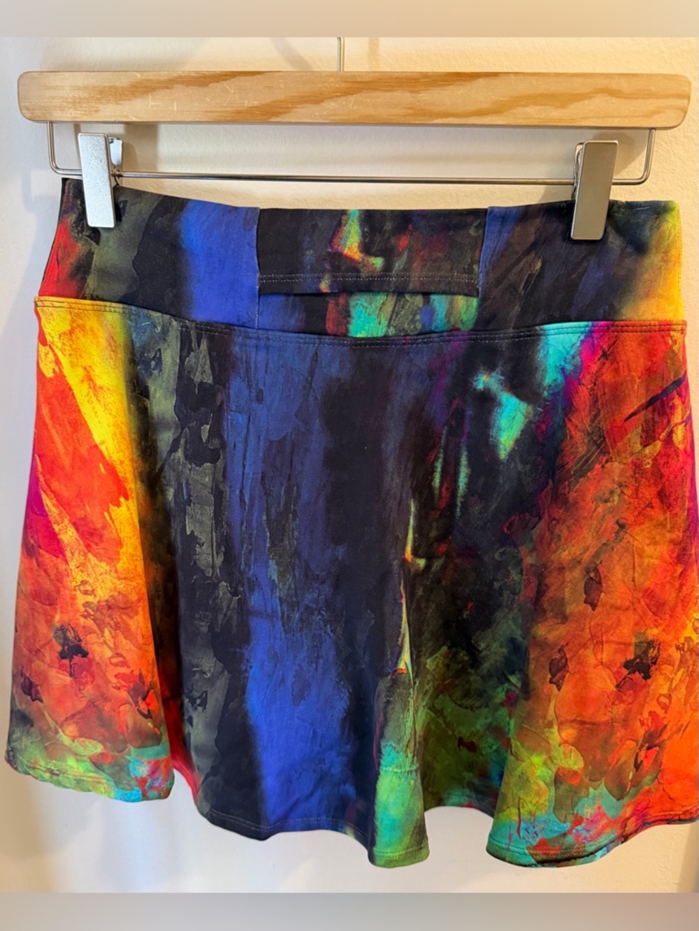Dona Jo Vibrant Multicolor Watercolor Circle Skirt